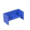 Children's Factory Adapta-Bench, CF910-029 Blue, Kids Flexible Seating, Classroom, Preschool and Daycare Furniture, Indoor or Outdoor Toddler Chairs | Polyethylene Adapta-Bench Kids Chair, Classroom Furniture Made in the 