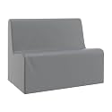 Children's Factory Large Contour Sofa, Mix-and-Match Kids Chairs, Sofas, Corner Ottomans and Cubes, Foam-Filled and Water-Resistant, Flexible Seating for Classroom Elementary, Gray Kids Couch