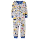 The Children's Place 2 Pack Baby and Toddler Boy Snug Fit Cotton Zip-Front One Piece Pajama