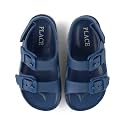 The Children's Place Baby Boys and Toddler Everyday Double Buckle Slide Sandals with Backstrap