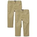 The Children's Place Baby Boys' Skinny Chino Pants, Pack of Two