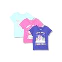 The Children's Place Baby-Girls and Toddler School,Learning Short Sleeve Graphic T-Shirts,3 Pack