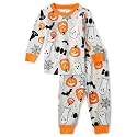The Children's Place Baby and Kids' Sibling Matching Halloween and Holiday Pajama Sets, Cotton