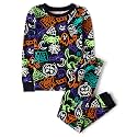 The Children's Place Baby and Kids' Sibling Matching Halloween and Holiday Pajama Sets, Cotton