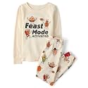 The Children's Place Baby and Kids' Sibling Matching Halloween and Holiday Pajama Sets, Cotton