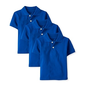 The Childrens Place Boys Short Sleeve Uniform