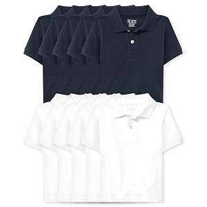 The Childrens Place Boys Short Sleeve Uniform