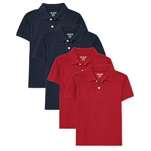 The Childrens Place Boys Short Sleeve Uniform