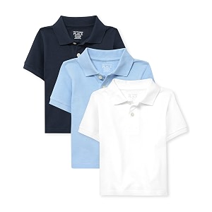 The Childrens Place Boys Short Sleeve Uniform