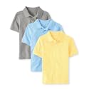 The Children's Place Boys' Short Sleeve Pique Polo, 3 Pack