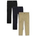 The Children's Place Boys' Stretch Relaxed Straight Chino Pants, Multipacks