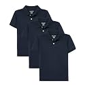 The Children's Place Boys' Short Sleeve Pique Polo, 3 Pack