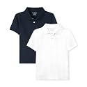 The Children's Place Boys' Short Sleeve Pique Polo, 2 Pack