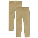 The Children's Place Boys' Stretch Relaxed Straight Chino Pants, Multipacks