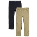 The Children's Place Boys' Stretch Relaxed Straight Chino Pants, Multipacks