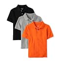 The Children's Place Boys' Short Sleeve Pique Polo, 3 Pack
