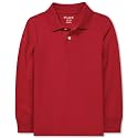 The Children's Place boys Long Sleeve Pique Polo