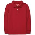 The Children's Place boys Long Sleeve Pique Polo