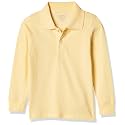 The Children's Place boys Long Sleeve Pique Polo