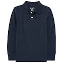 The Children's Place boys Long Sleeve Pique Polo