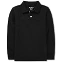 The Children's Place boys Long Sleeve Pique Polo