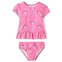 The Children's Place Boys and Toddler Short Sleeve Rashguard Swimset