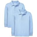 The Children's Place Boys Uniform Long Sleeve Pique Polo