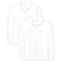 The Children's Place Boys Uniform Long Sleeve Pique Polo