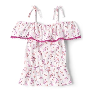 The Childrens Place Girls Tie Shoulder Tank