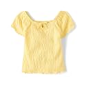 The Children's Place Girls' Smocked Short Sleeve Tops