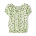 The Children's Place Girls' Smocked Short Sleeve Tops