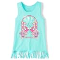 The Children's Place Girls' Graphic Fringe Tank Tops