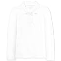 The Children's Place Girls' Uniform Long Sleeve Ruffle Pique Polo