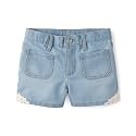 The Children's Place Girls Denim Shortie Shorts