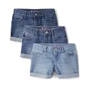 The Children's Place Girls Denim Shortie Shorts