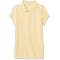 The Children's Place Girls Short Sleeve Ruffle Pique Polo