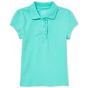 The Children's Place Girls Short Sleeve Ruffle Pique Polo