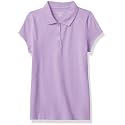 The Children's Place Girls Short Sleeve Ruffle Pique Polo