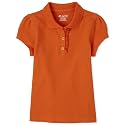 The Children's Place Girls Short Sleeve Ruffle Pique Polo