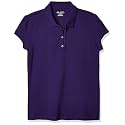 The Children's Place Girls Short Sleeve Ruffle Pique Polo