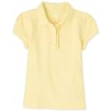 The Children's Place Girls Short Sleeve Ruffle Pique Polo
