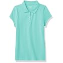The Children's Place Girls Short Sleeve Ruffle Pique Polo