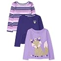 The Children's Place Girls and Toddler Long Sleeve Everyday Casual Knit Shirt