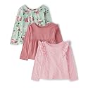 The Children's Place Girls and Toddler Long Sleeve Everyday Casual Knit Shirt