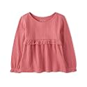 The Children's Place Girls and Toddler Long Sleeve Everyday Casual Knit Shirt