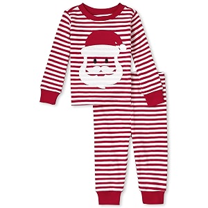 the children39s place kids39 holiday snug fit cotton top and fleece pant pajamas