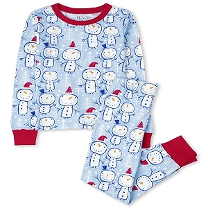 the children39s place kids39 holiday snug fit cotton top and fleece pant pajamas