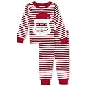 The Children's Place Kids' Holiday Snug Fit Cotton Top and Fleece Pant Pajamas