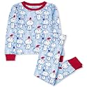 The Children's Place Kids' Holiday Snug Fit Cotton Top and Fleece Pant Pajamas
