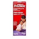 Children's Tylenol Liquid Oral Suspension, Acetaminophen, Grape, 4 fl. oz